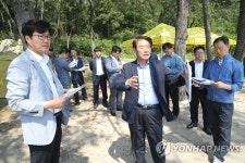 해양연안공원 사업현장 찾은 정천석 울산동구청장