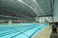 광주수영대회 주 경기장서 열린 동아수영대회
