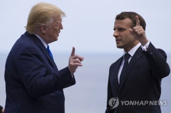트럼프·마크롱, 
