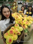 제철 과일 복숭아 출하