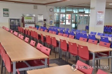 텅 빈 초등학교 급식실