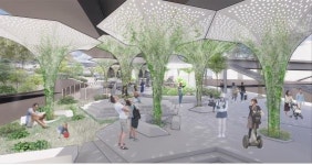 서울 용산구 한남1 고가 하부 설계 당선작