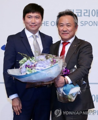 이기흥 IOC 위원과 유승민 IOC 선수위원
