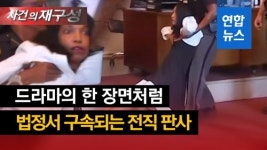 [영상] 미 법정에서 연출 된 드라마의 한 장면…전직 판사 끌려나가