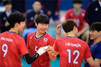 한국 남자배구, U-21 세계선수권서 바레인 꺾고 7위로 마감