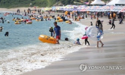 거제 구조라해수욕장 북적북적