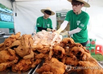 가게 맥주 안주로는 통닭이 최고죠