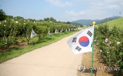 서산 해미읍성에 무궁화·태극기 활짝