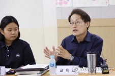 9년차 혁신학교 국사봉중학교 방문한 조희연 교육감