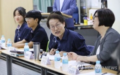 9년차 혁신학교 국사봉중학교 방문한 조희연 교육감