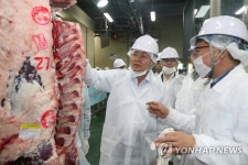 농협부천축산물공판장 방문한 김병원 회장