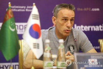 투르크메니스탄전 공식 기자회견