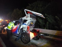 교통사고 수습하던 도로공사 순찰차 받혀…인명피해 없어