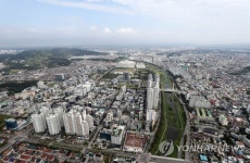 상공에서 내려다본 전주 시내
