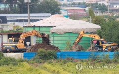 아프리카돼지열병 발생 농장 살처분 준비