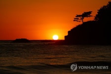 태안 구례포 해수욕장 낙조 장관