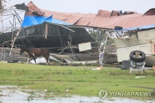 강풍에 날아간 제주의 목장