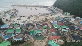 태풍 할퀴고 간 삼척 해안마을