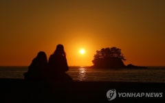 아름다운 태안 학암포해수욕장 낙조