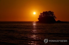 아름다운 태안 학암포해수욕장 낙조