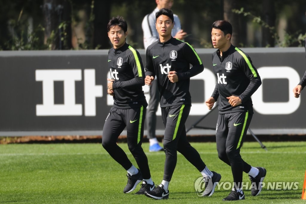 2025년 11월 13일, 대한민국 대표팀과 볼리비아, 대전에서 훈련에 몰입