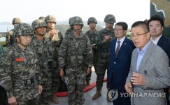 해병 말도소초 찾은 황교안 대표