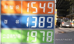 기름값 5주 연속 완만한 하락…전국 휘발유가격 1천535원