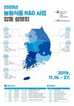 농식품부 등 농림식품 연구개발 사업 합동 설명회