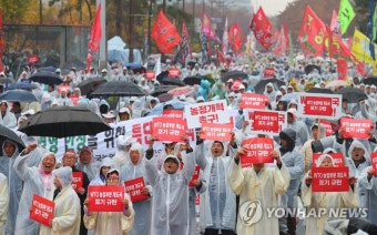 여의도서 열린 전국농민총궐기 대회