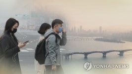 황사 영향…광주 전역·전남 서부 미세먼지 주의보