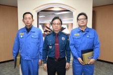 길 가다 생명 구한 광양제철소 직원들, 경찰서장 표창