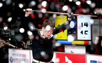 '헐크' 강동궁, 프로당구 PBA '5전 6기' 끝에 첫 우승