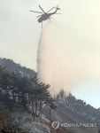 잿더미된 춘천 산림