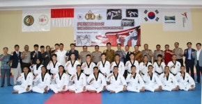 인도네시아 경찰대학원에 태권도 전용 체육관 개소