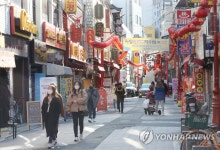 한산한 차이나타운 거리
