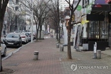 신종코로나 인적 끊긴 도심 거리