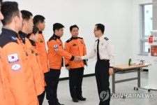 호남119특수구조대 방문한 정문호 소방청장