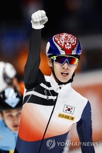 쇼트트랙 박지원, 월드컵 6차 대회 1,000ｍ 우승 '2관왕'