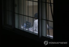 출입 통제된 청도 대남병원 장례식장