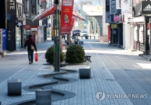 한산한 포항 중앙상가