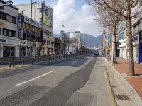 한적한 경산시내