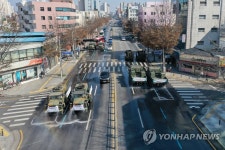 대구 중심가 방역 작전