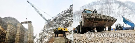 북한, 어랑천3호발전소 건설에 분주…10월까지 완공