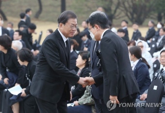 서해수호의 날 기념식 참석하는 문 대통령