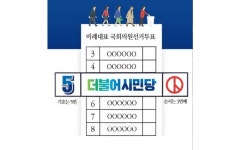 시민당, 비례대표 선거공보 공개…기호는 5번, 순서는 3번째
