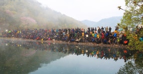 봄 풍광 명소 화순 세량지 사진 동호인 단체 출사 금지