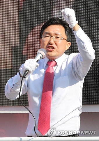 연설하는 구로을 김용태