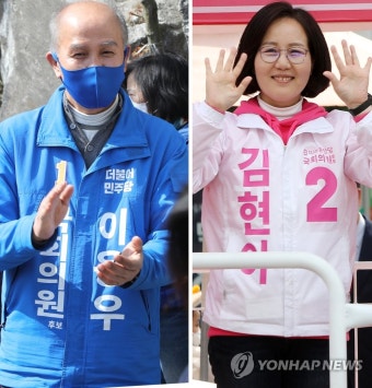 초박빙 경합중인 고양정 이용우ㆍ김현아