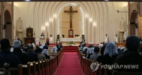 제주서 진행된 부활절 미사