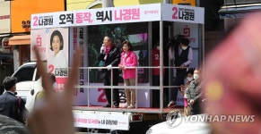 김종인, 나경원 지원 유세